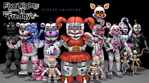 fnaf sister location characters